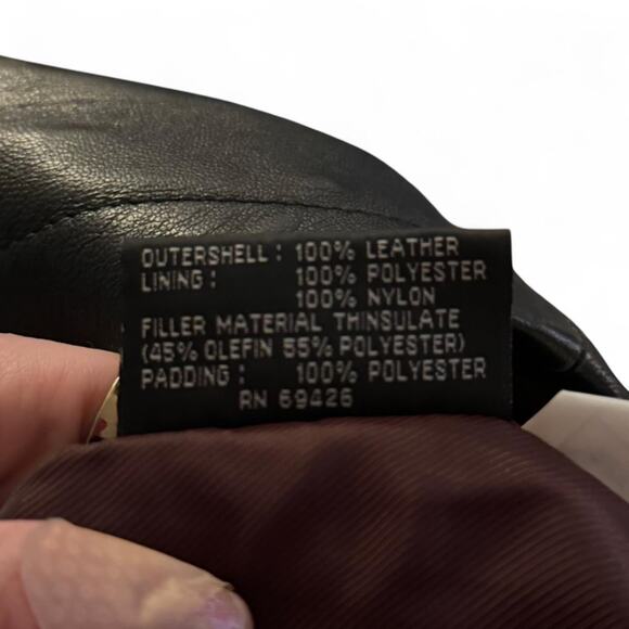 Wilsons Leather Pelle Studio Black Genuine Leather Jacket Coat Men’s XL - Picture 5 of 5